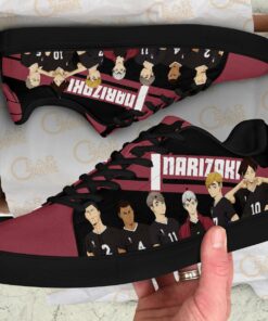 Haikyu Inarizaki Skate Shoes Black Haikyu!! Custom Anime Shoes - 3 - GearAnime