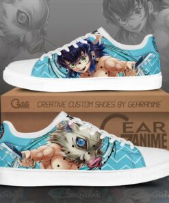 Inosuke Hashibira Skate Shoes Demon Slayer Anime Custom Shoes PN10 - 1 - GearAnime