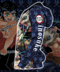 Inosuke Zip Hoodie Demon Slayers Shirt Costume Anime Fan Gift Idea VA06 - 3 - GearAnime