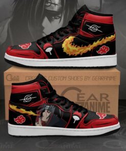 Akatsuki Itachi Sneakers Naruto Anime Shoes Fireball No Jutsu! - 1 - GearAnime