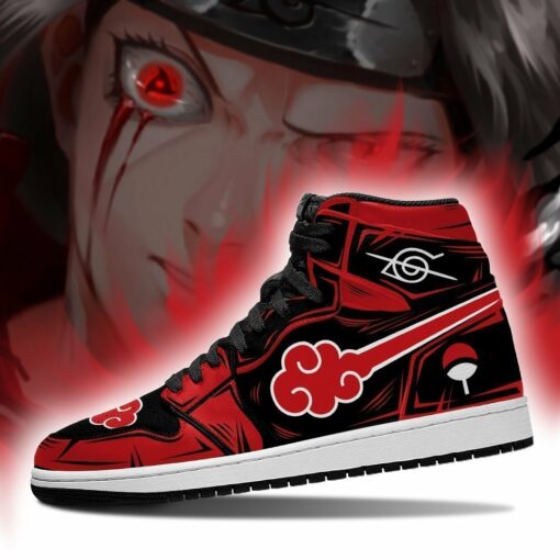 Itachi Akatsuki Symbol Sneakers Boots Naruto Anime Sneakers - 4 - GearAnime