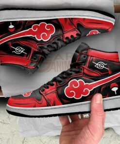 Itachi Akatsuki Symbol Sneakers Boots Naruto Anime Sneakers - 2 - GearAnime