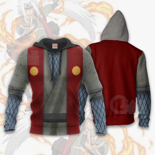 Jiraiya Jacket Costume Cosplay Naruto Anime Hoodie Sweater - 2 - GearAnime