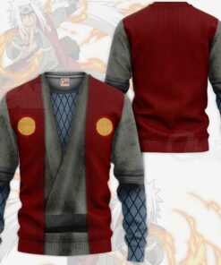 Jiraiya Jacket Costume Cosplay Naruto Anime Hoodie Sweater - 3 - GearAnime