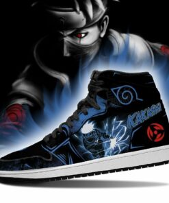 Kakashi Sneakers Naruto Anime Custom Shoes Lightning Skill - 4 - GearAnime