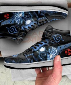 Kakashi Sneakers Naruto Anime Custom Shoes Lightning Skill - 2 - GearAnime
