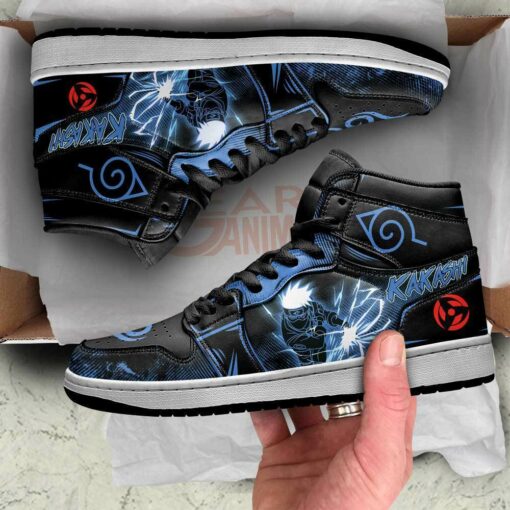 Kakashi Sneakers Naruto Anime Custom Shoes Lightning Skill - 2 - GearAnime