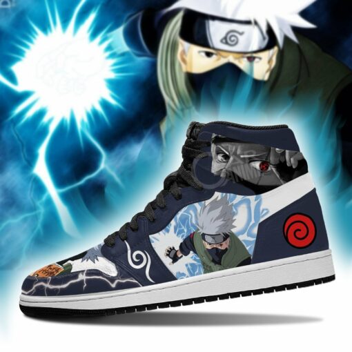 Kakashi Sneakers Naruto Anime Shoes Lightning Custom - 3 - GearAnime