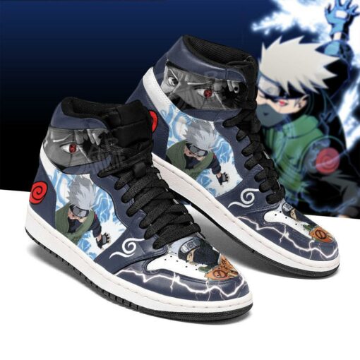 Kakashi Sneakers Naruto Anime Shoes Lightning Custom - 1 - GearAnime