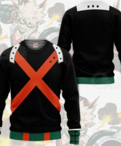 Katsuki Bakugou Shirt Costume My Hero Academia Anime Hoodie Sweater - 8 - GearAnime