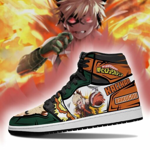 Katsuki Bakugo Sneakers Kacchan Custom My Hero Academia Anime Shoes MN05 - 3 - GearAnime