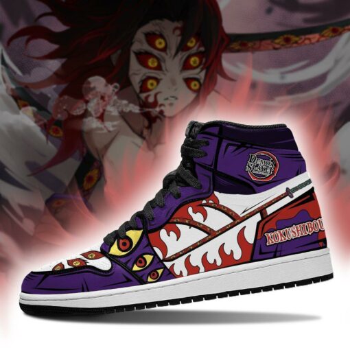 Kokushibou Sneakers Costume Demon Slayer Anime Shoes MN04 - 3 - GearAnime