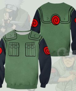 Konoha Jounins Uniform Costume Shirt Leaf Village Naruto Anime - 2 - GearAnime