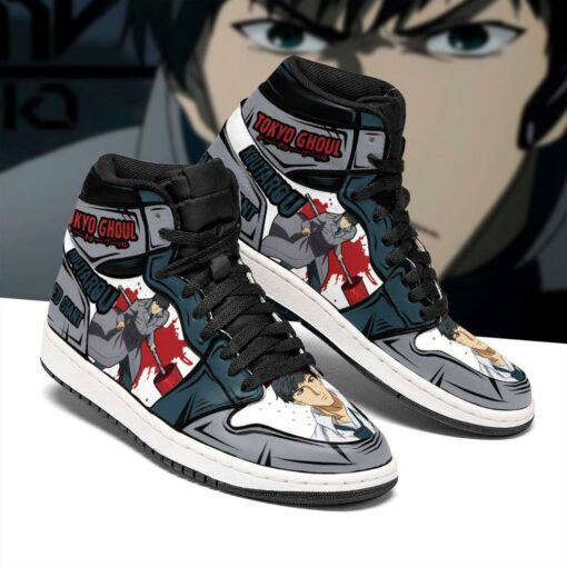 Koutarou Amon Sneakers Custom Tokyo Ghoul Anime Shoes MN05 - 2 - GearAnime
