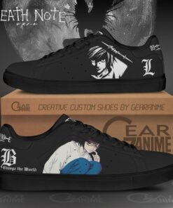 L Lawliet Shoes Death Note Custom Anime Shoes PN11 - 1 - GearAnime