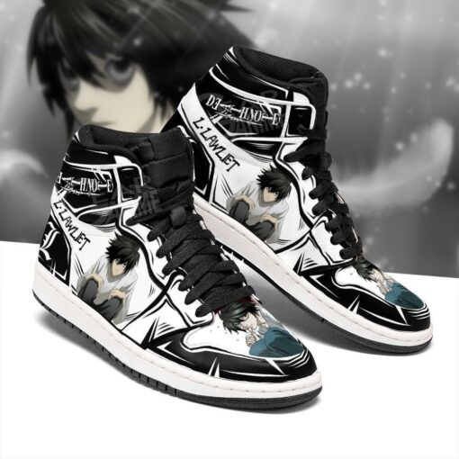 L. Lawliet Sneakers Custom Death Note Anime Shoes Fan MN05 - 2 - GearAnime
