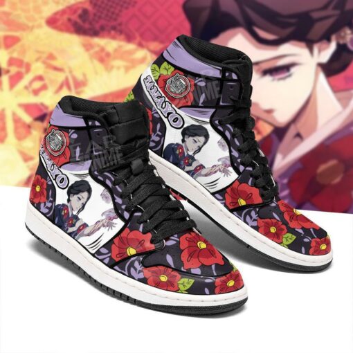 Lady Tamayo Shoes Boots Demon Slayer Anime Sneakers Fan Gift Idea - 2 - GearAnime
