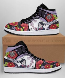 Lady Tamayo Shoes Boots Demon Slayer Anime Sneakers Fan Gift Idea - 1 - GearAnime