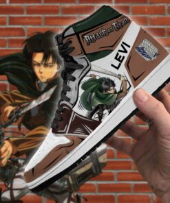 Levi Ackerman Sneakers Attack On Titan Anime Sneakers - 4 - GearAnime