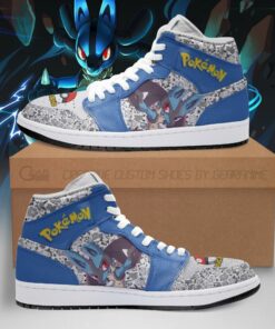 Lucario Sneakers Cute Pokemon Sneakers Fan PT04 - 1 - GearAnime