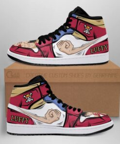 Luffy Sneakers One Piece Anime Shoes For Fan MN06 - 1 - GearAnime