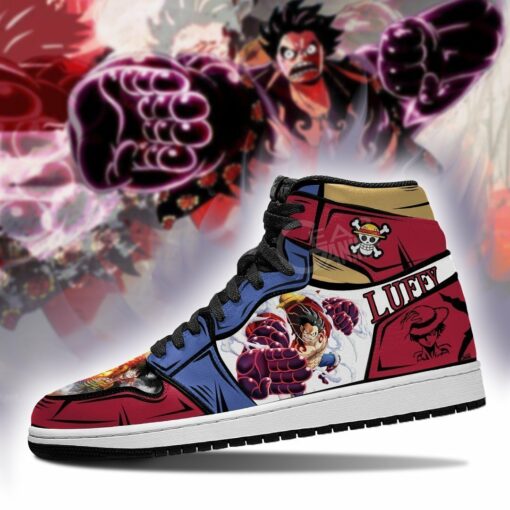 Luffy Sneakers Straw Hat Priates One Piece Anime Shoes Fan Gift MN06 - 3 - GearAnime