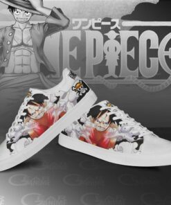 Monkey D Luffy Skate Shoes One Piece Custom Anime Shoes - 2 - GearAnime