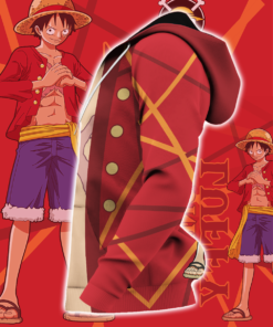 Luffy Zip Hoodie Cosplay One Piece Shirt Anime Fan Gift Idea VA06 - 3 - GearAnime