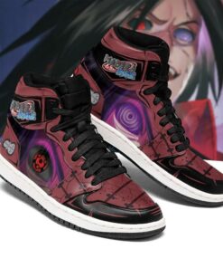 Madara Shoes Rinnegan & Mangekyou Sneakers High Top Anime - 1 - GearAnime