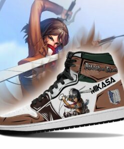 Mikasa Ackerman Sneakers Attack On Titan Anime Sneakers - 3 - GearAnime