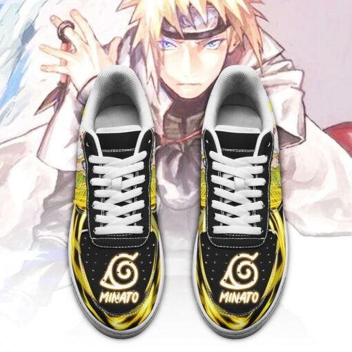 Minato Namikaze Sneakers Custom Shoes Naruto Anime Shoes Leather - 2 - GearAnime