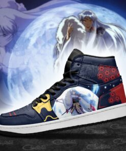 Sesshomaru Sneakers Dark Theme Custom Anime Shoes - 3 - GearAnime