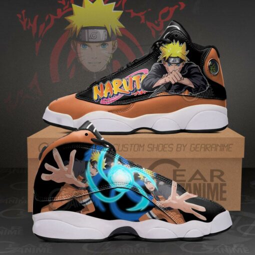 Uzumaki Naruto Rasengan Jd13 Sneakers Custom Anime Shoes - 1 - GearAnime