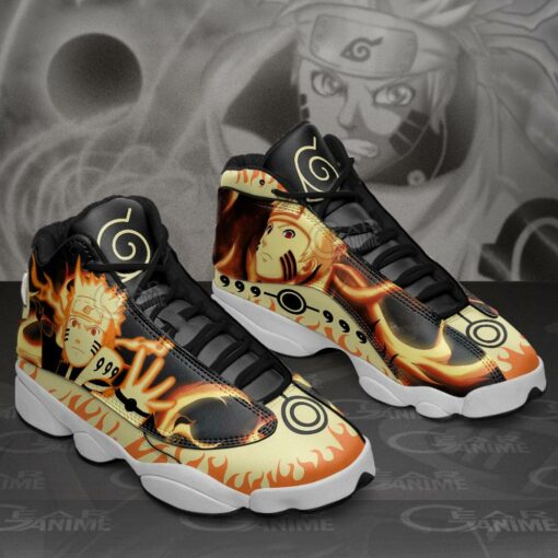 Naruto Kurama Mode Jd13 Sneakers Naruto Custom Anime Shoes - 2 - GearAnime