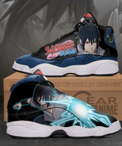 Uchiha Sasuke JD13 Sneakers Naruto Custom Anime Shoes - 1 - GearAnime