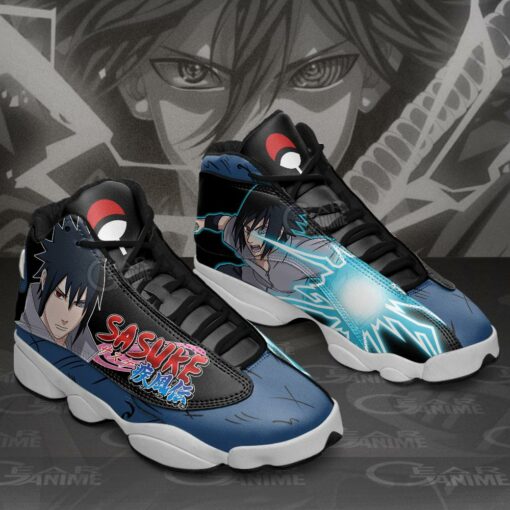 Uchiha Sasuke JD13 Sneakers Naruto Custom Anime Shoes - 2 - GearAnime