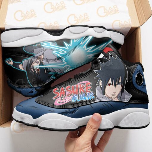 Uchiha Sasuke JD13 Sneakers Naruto Custom Anime Shoes - 4 - GearAnime
