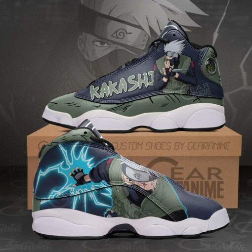 Hatake Kakashi JD13 Sneakers Jounin Naruto Custom Anime Shoes - 1 - GearAnime