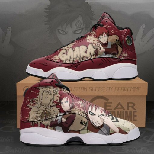 Gaara JD13 Sneakers Sunagakure Naruto Custom Anime Shoes - 1 - GearAnime
