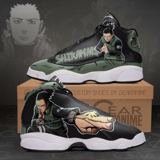 Shikamaru Nara Jd13 Sneakers Naruto Custom Anime Shoes - 1 - GearAnime