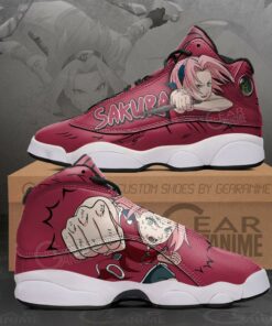Haruno Sakura JD13 Sneakers Naruto Custom Anime Shoes - 1 - GearAnime