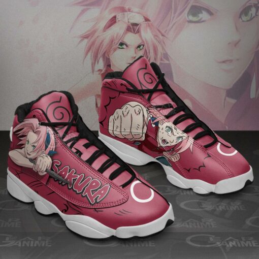 Haruno Sakura JD13 Sneakers Naruto Custom Anime Shoes - 2 - GearAnime
