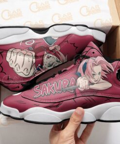 Haruno Sakura JD13 Sneakers Naruto Custom Anime Shoes - 4 - GearAnime