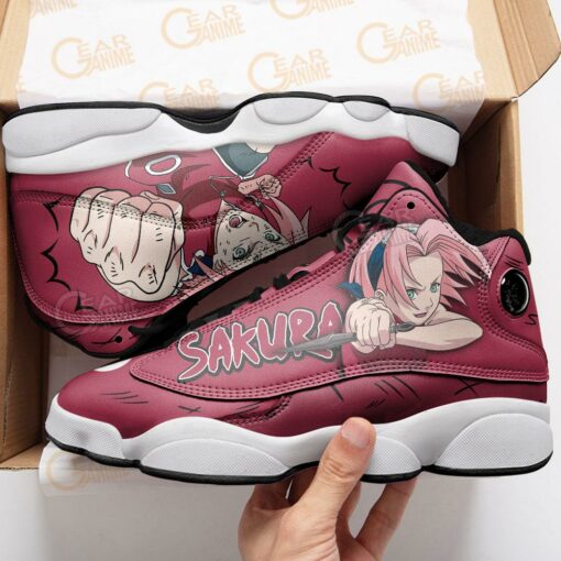 Haruno Sakura JD13 Sneakers Naruto Custom Anime Shoes - 4 - GearAnime