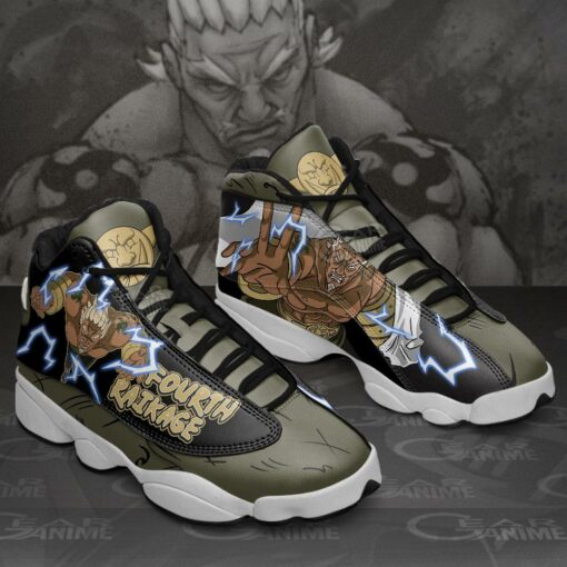 Fourth Raikage JD13 Sneakers Naruto Custom Anime Shoes - 2 - GearAnime