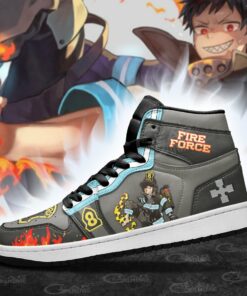 Fire Force Shinra Kusakabe Sneakers Custom Anime Shoes - 3 - GearAnime