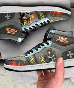 Fire Force Shinra Kusakabe Sneakers Custom Anime Shoes - 4 - GearAnime