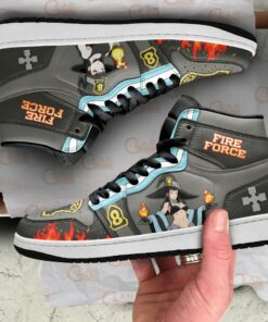 Fire Force Maki Oze Sneakers Custom Anime Shoes - 4 - GearAnime