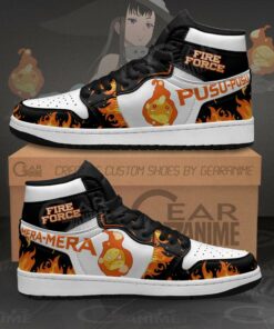 Fire Force Pusu Mera Sneakers Custom Anime Shoes - 1 - GearAnime