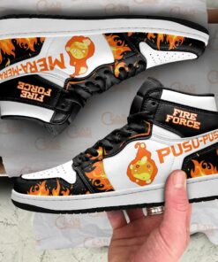 Fire Force Pusu Mera Sneakers Custom Anime Shoes - 4 - GearAnime